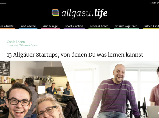 Gründervilla Programm März 2019 - Beitrag allgäu.life - 13 Dinge die du von Allgäuer Startups lernen kannst